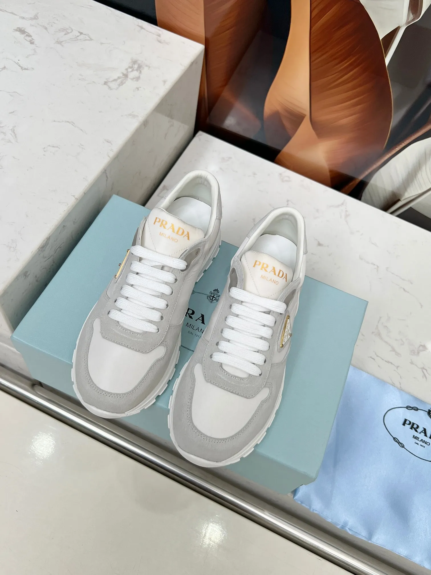 👟👟Ex-factory price 540👟👟 Prada "PRADA.." 2025 explosive model has been shipped. , original 1:1 development, four colors available 35--41 "Code 34 and 41 can be customized and cannot be returned or exchanged"
